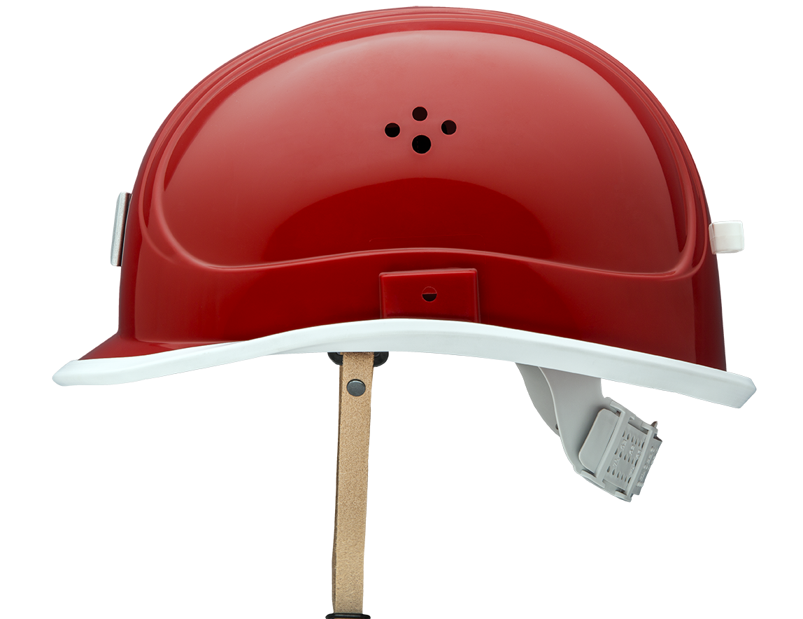 VOSS Canal worker helmet with leather chinstrap KL