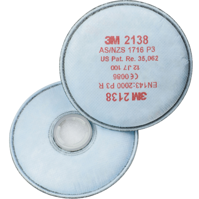 3M Bayonet particle filter 2138 P3 Filter with activated carbon