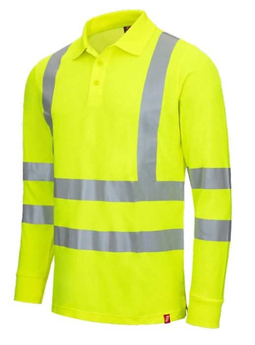 Nitras Motion Tex VIZ high-visibility polo shirt
