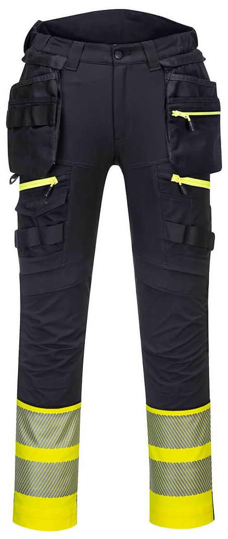 Portwest DX445 - DX4 high-visibility trousers with holster pockets