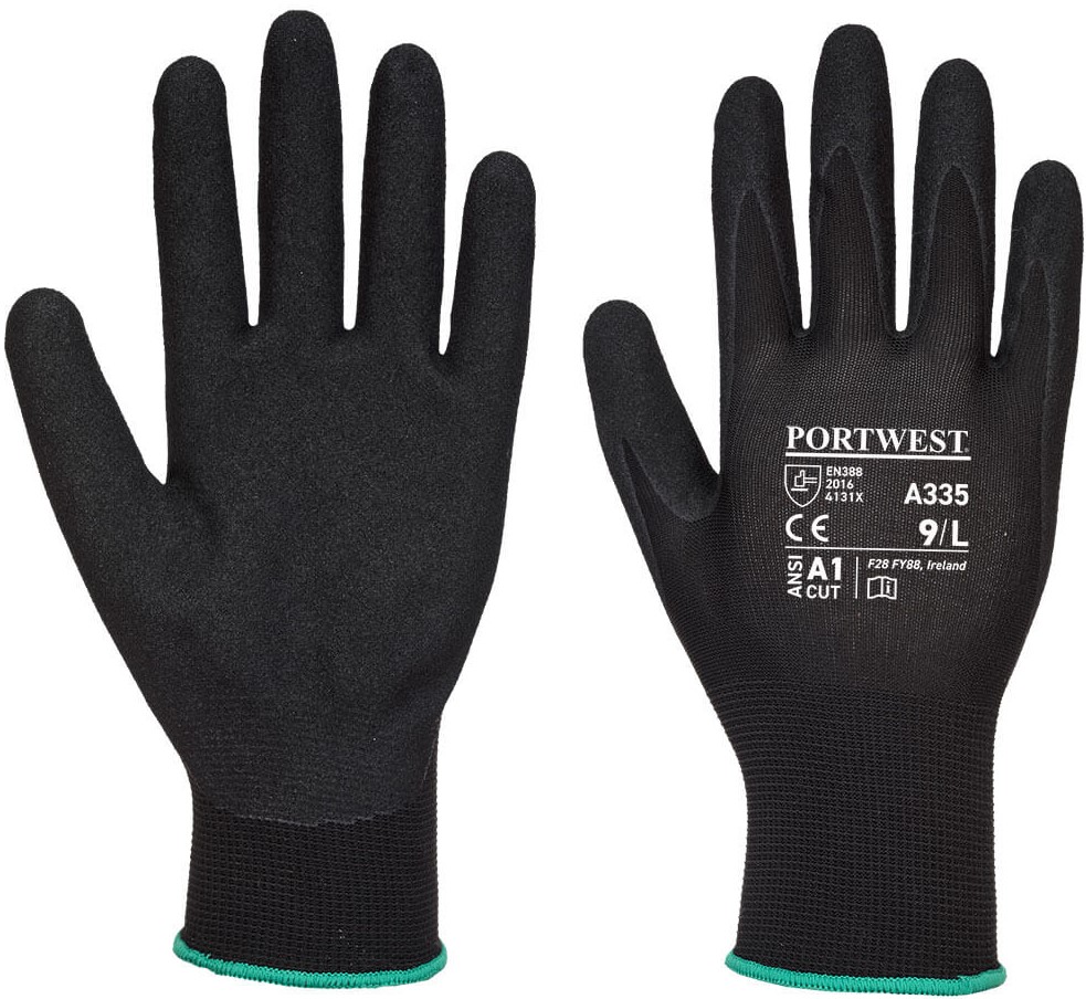 Portwest A335-Dermi-Grip NPR15 Nitrile Protective Gloves
