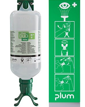 Plum 4802 Eye wash station DUO with 1 x 1000 ml eye wash DUO