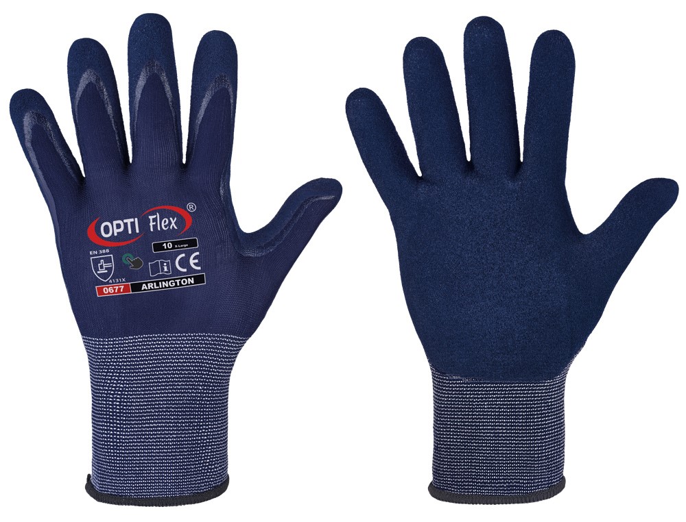 OPTI Flex 0677 Arlington nitrile foam protective gloves