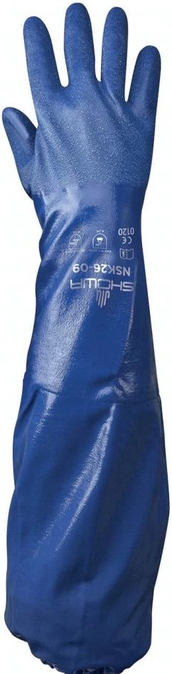 SHOWA NSK26 nitrile chemical protective gloves 