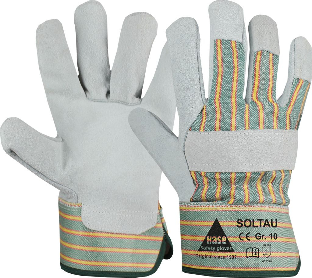 Hare 211500 Soltau split leather protective gloves
