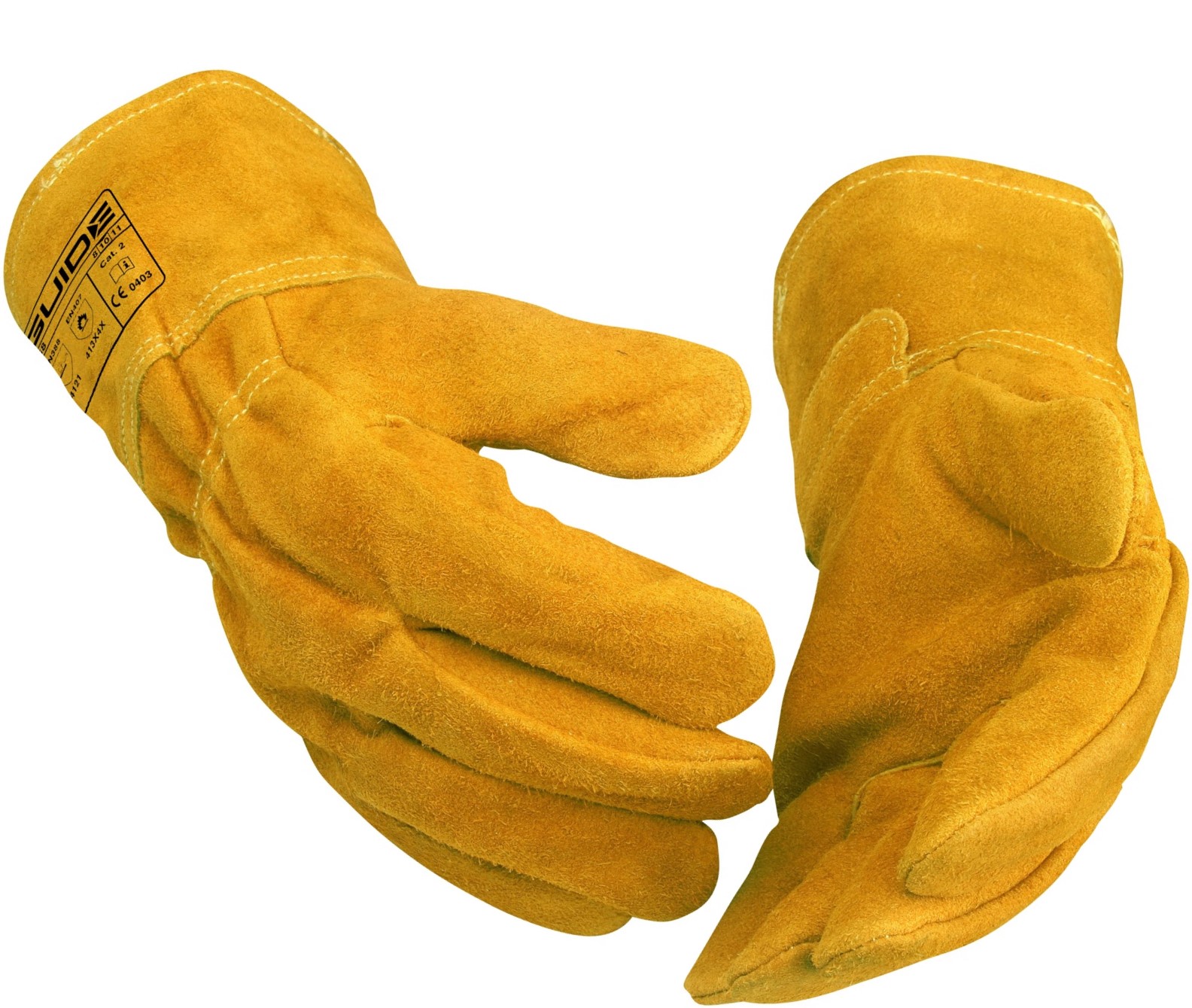 Guide 268 Cow split leather heat protection gloves