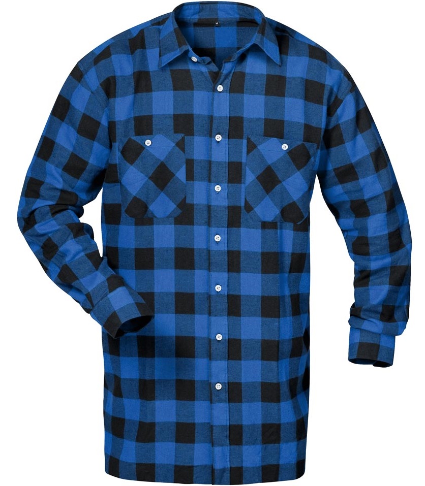 Craftland 1722 MICHIGAN flannel shirt blue/black checkered