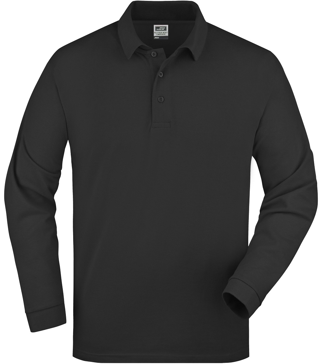 James & Nicholson JN022 Men's Polo Piqué Long-Sleeved in 4 Colors