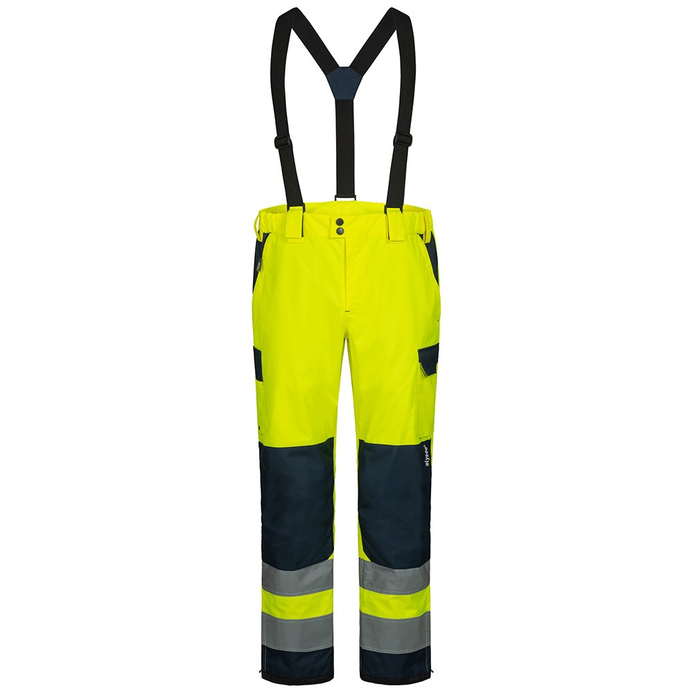 elysee 23716 FLOKI high-visibility trousers fluorescent yellow-navy