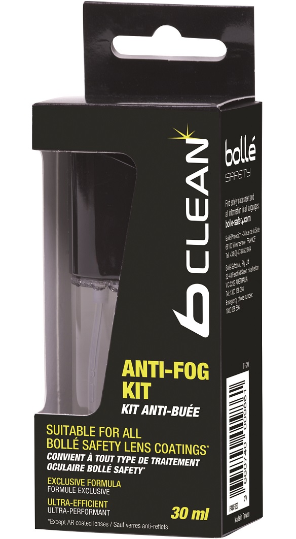 Bollé 30 ml anti-fog kit B-CLEAN B200 PACF030