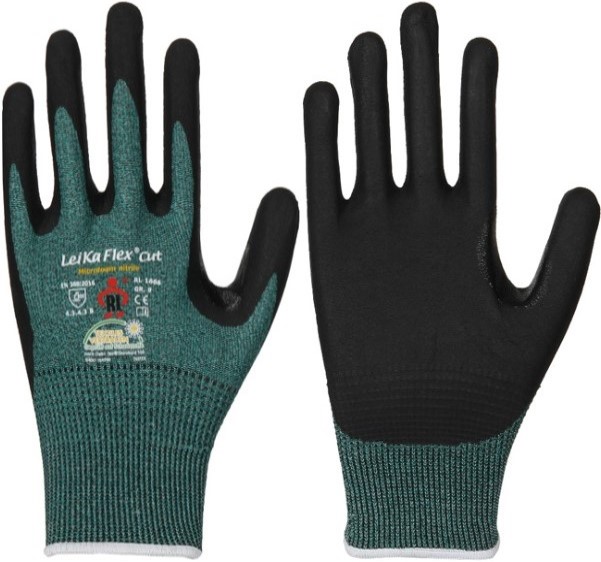 LeiKaFlex Cut 1666 nitrile cut protection gloves level B