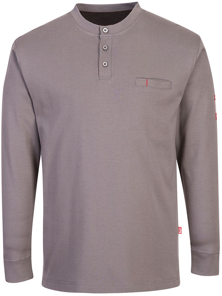 Portwest FR32 long sleeve shirt Henley flame retardant antistatic
