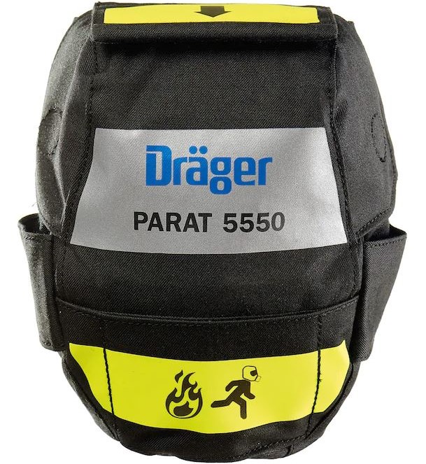 Dräger PARAT 5550 fire escape hood in holster R59445