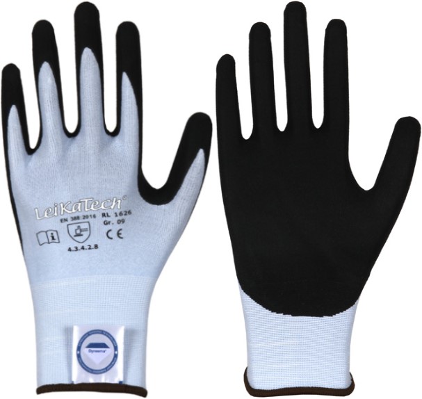 LeikaTech 1626 Nitrile Cut Protection Gloves Level B