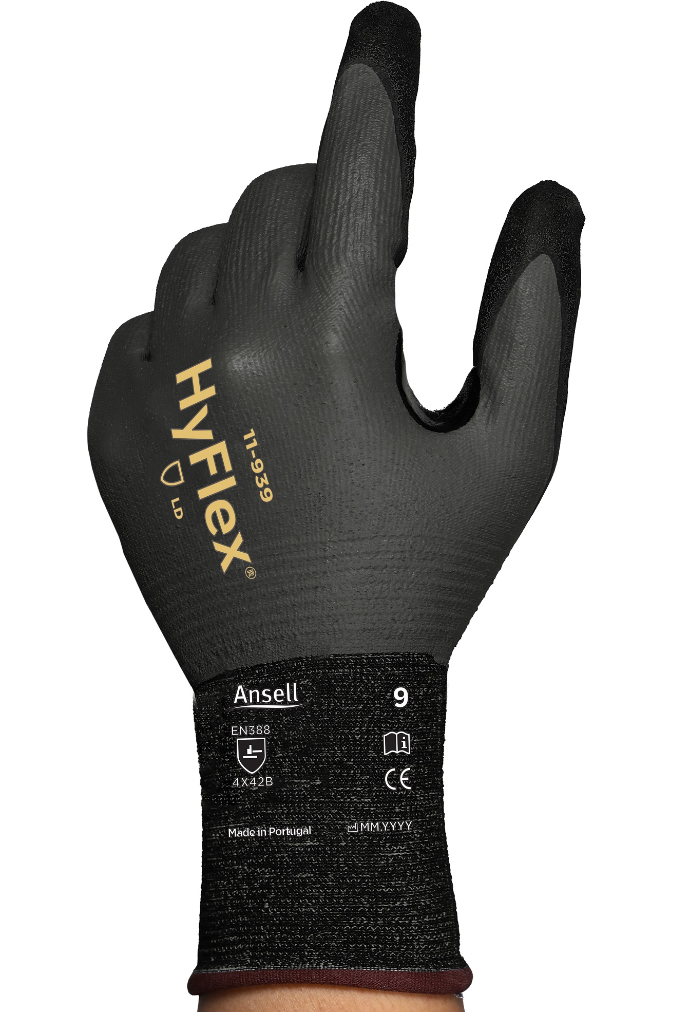 Ansell HyFlex 11-939 Nitrile Foam Cut Protection Gloves Level B