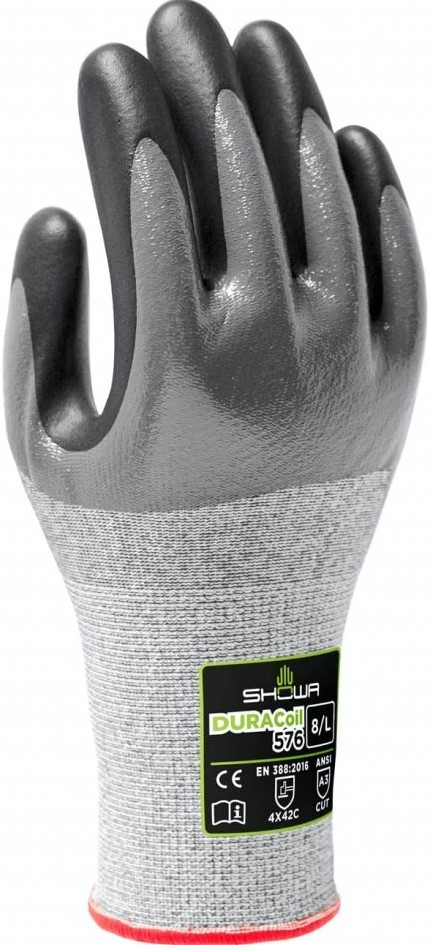 SHOWA Duracoil 576 nitrile cut protection gloves level C
