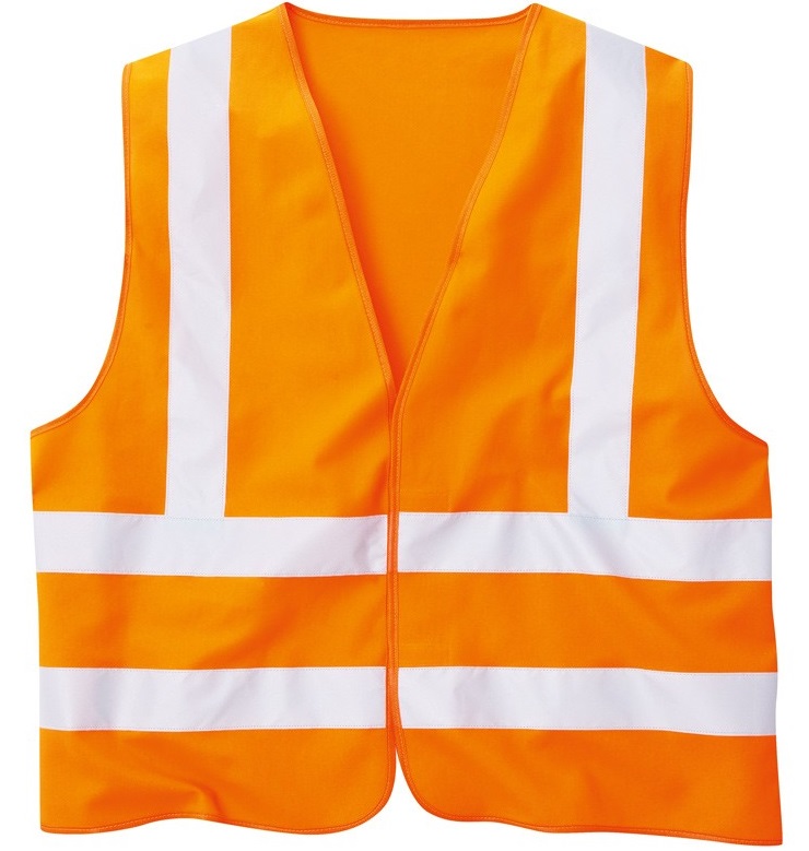 Scheibler Elutex high-visibility vest fluorescent orange