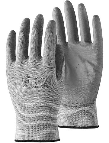 Work Power Grey Star PU Protective Gloves