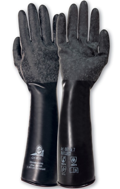 KCL Butoject 897+ Butyl chemical protective gloves