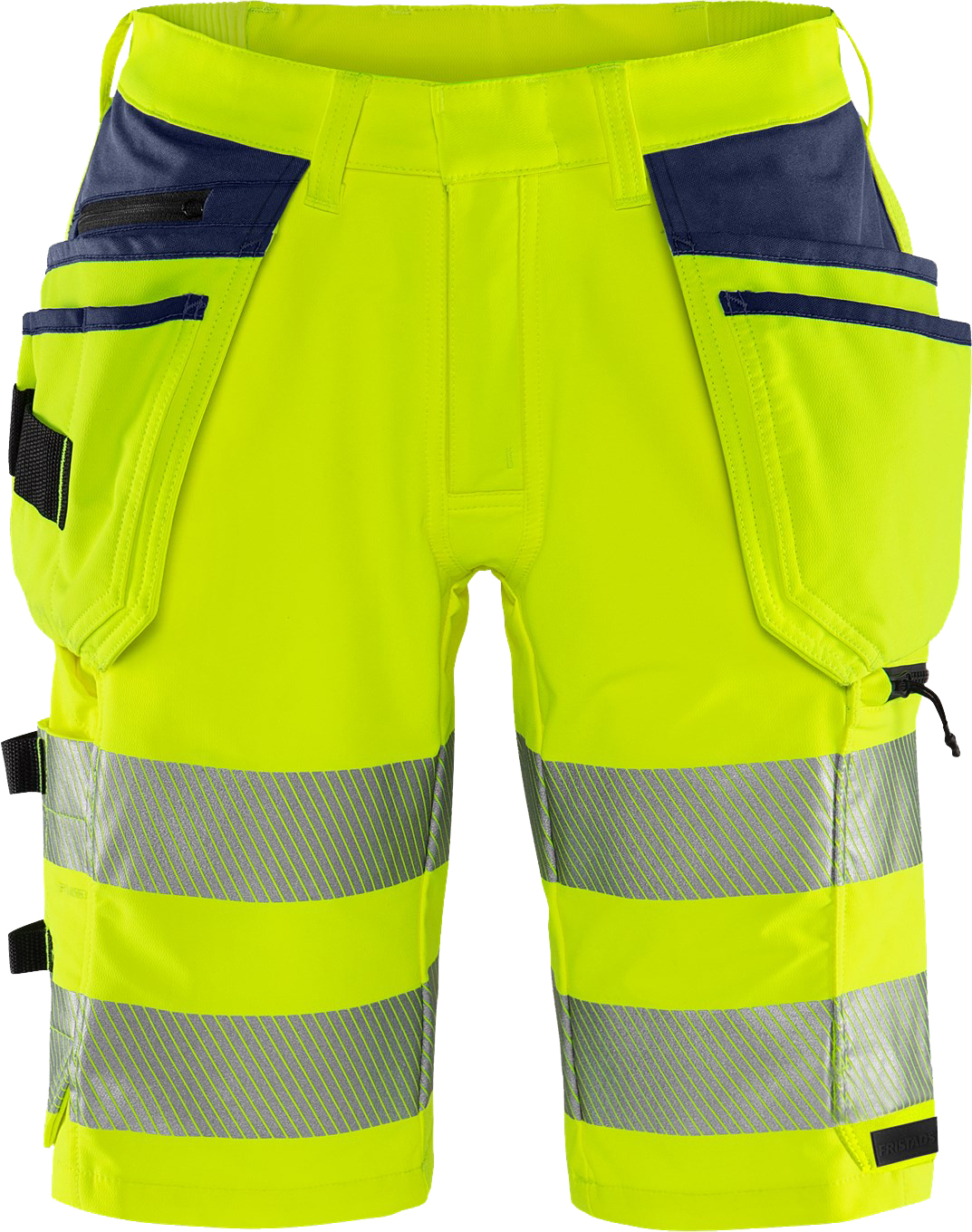 Fristads 134191 High Vis Green craftsman stretch shorts cl. 2 2646 GSTP