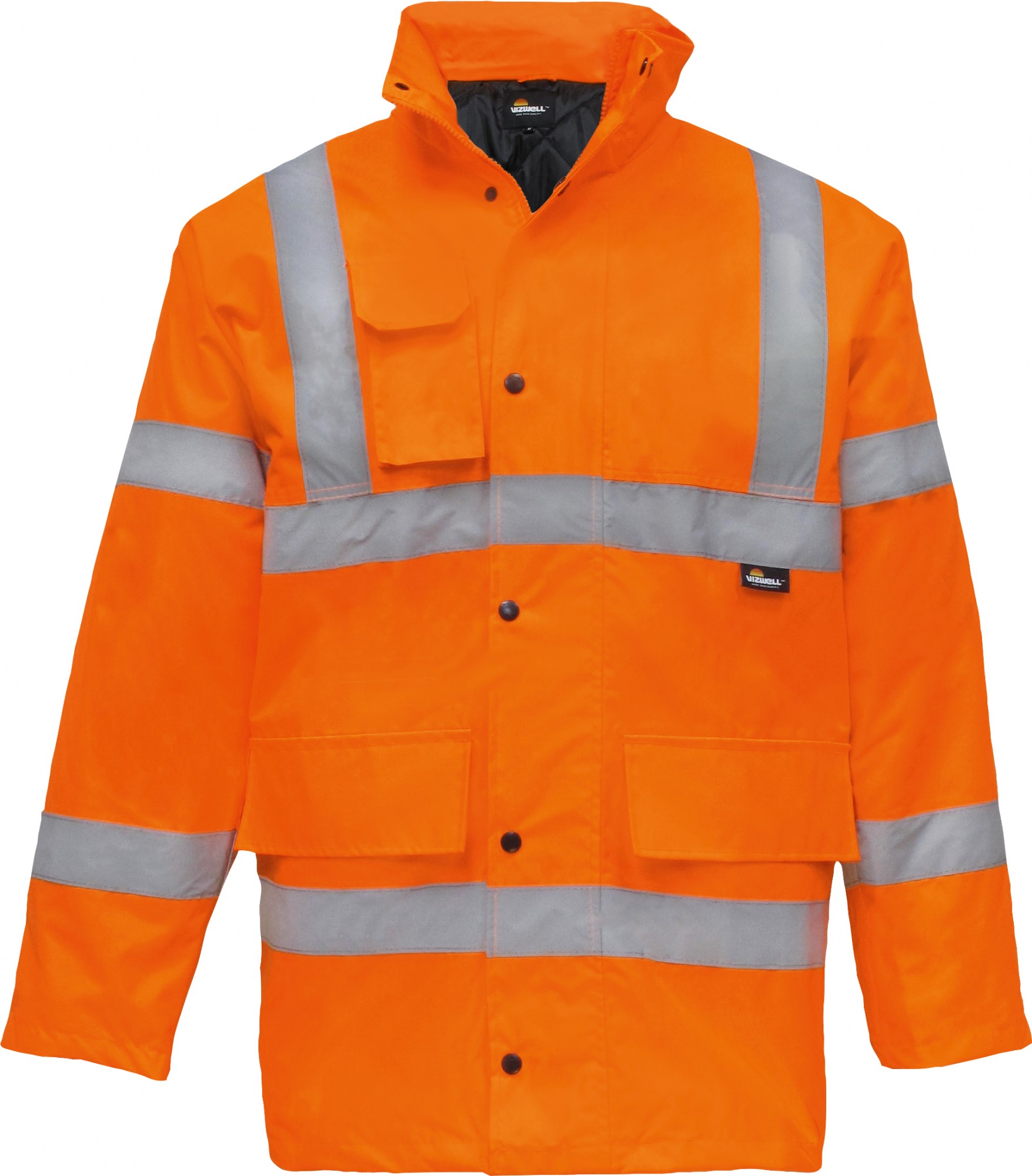 Vizwell VW01O warning protection parka orange