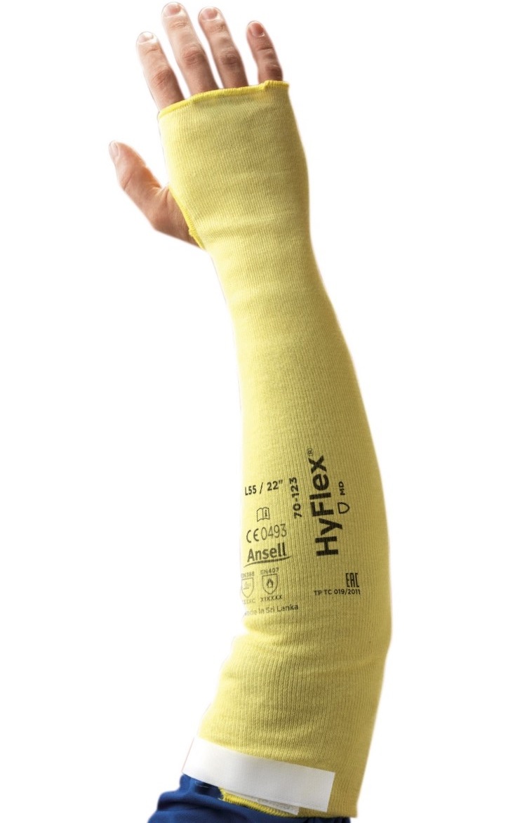 Ansell Arm protectors 70-123 Kevlar up to 100 °C yellow 559 mm