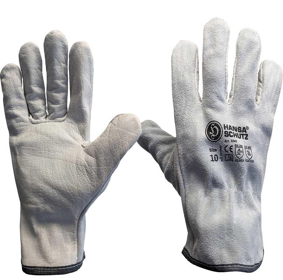 HansaTec 3242 Driver gloves with split leather back