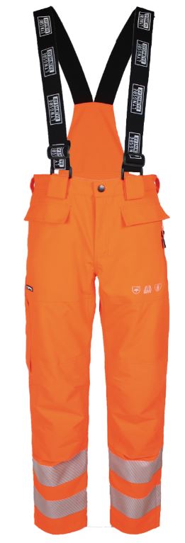 Lyngsøe 4WS-5084 breathable high visibility rain trousers class 2