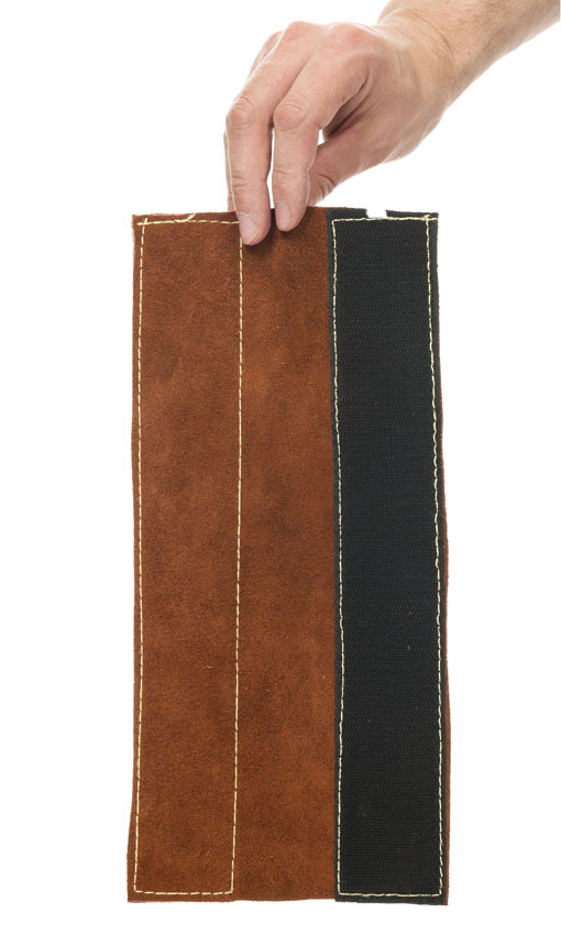 Weldas Lava Brown 44-7114EXT Split cowhide leather welder extension gaiters