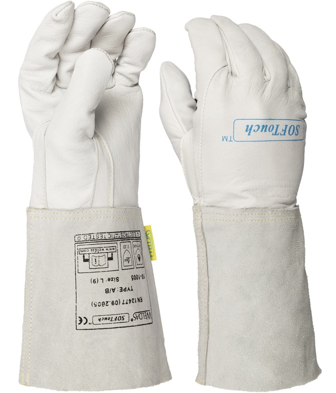 Weldas 10-1005 Welder gloves in calfskin leather