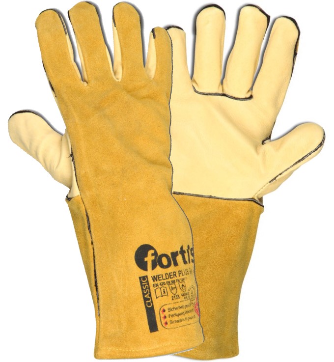 Fortis Classic Welder Plus welding gloves yellow up to 250°C
