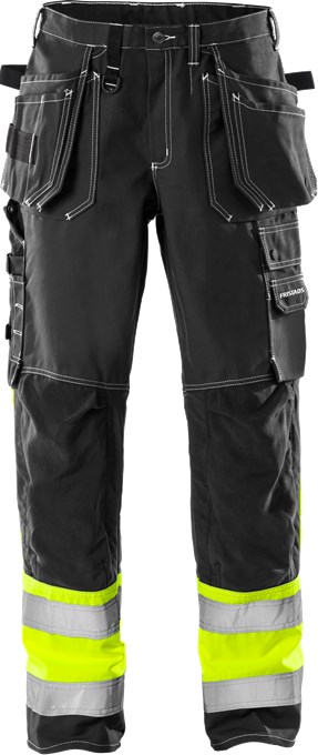 *SALE* Fristads 100279 High Vis Craftsman Pants 247 FAS black-light yellow