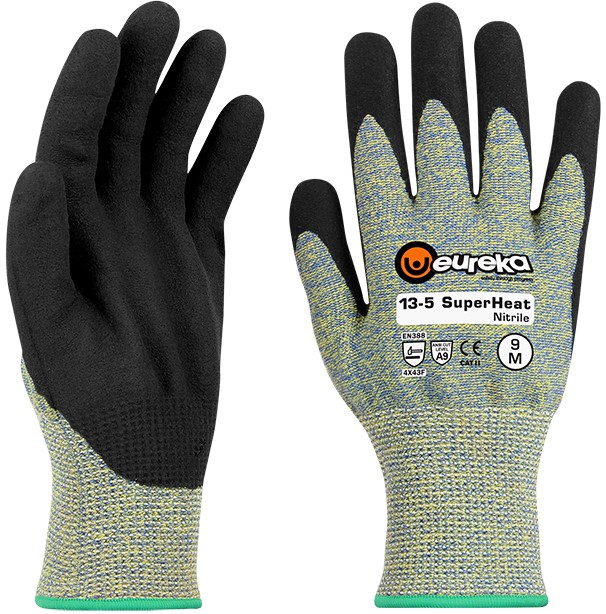 eureka 13-5SHNI SuperHeat Nitrile Cut Protection Gloves