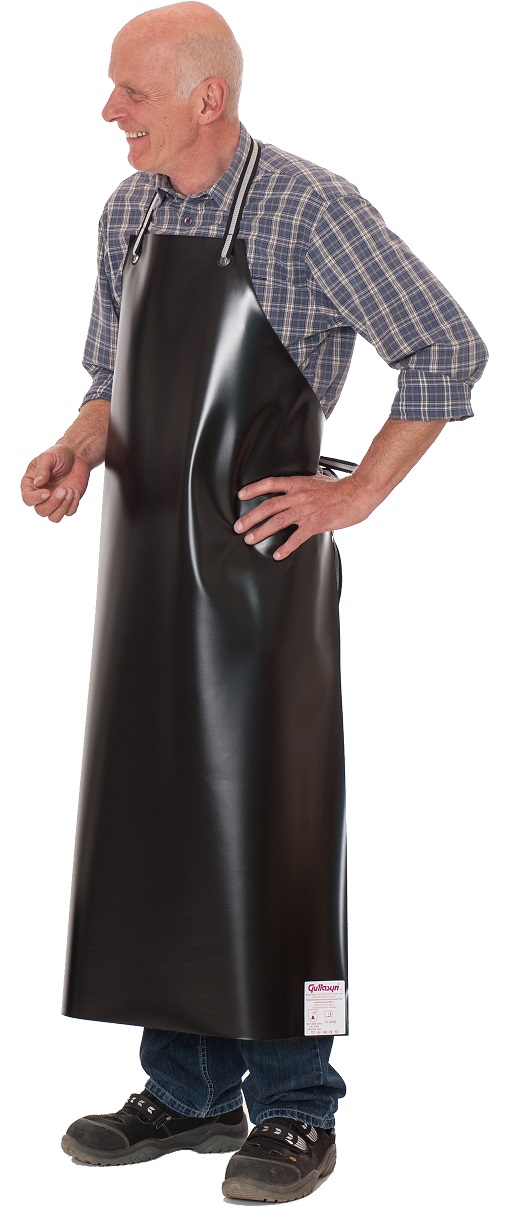 Guttasyn PVC apron black MB 15/12 s measures 100x120 cm thickness 0,4 mm