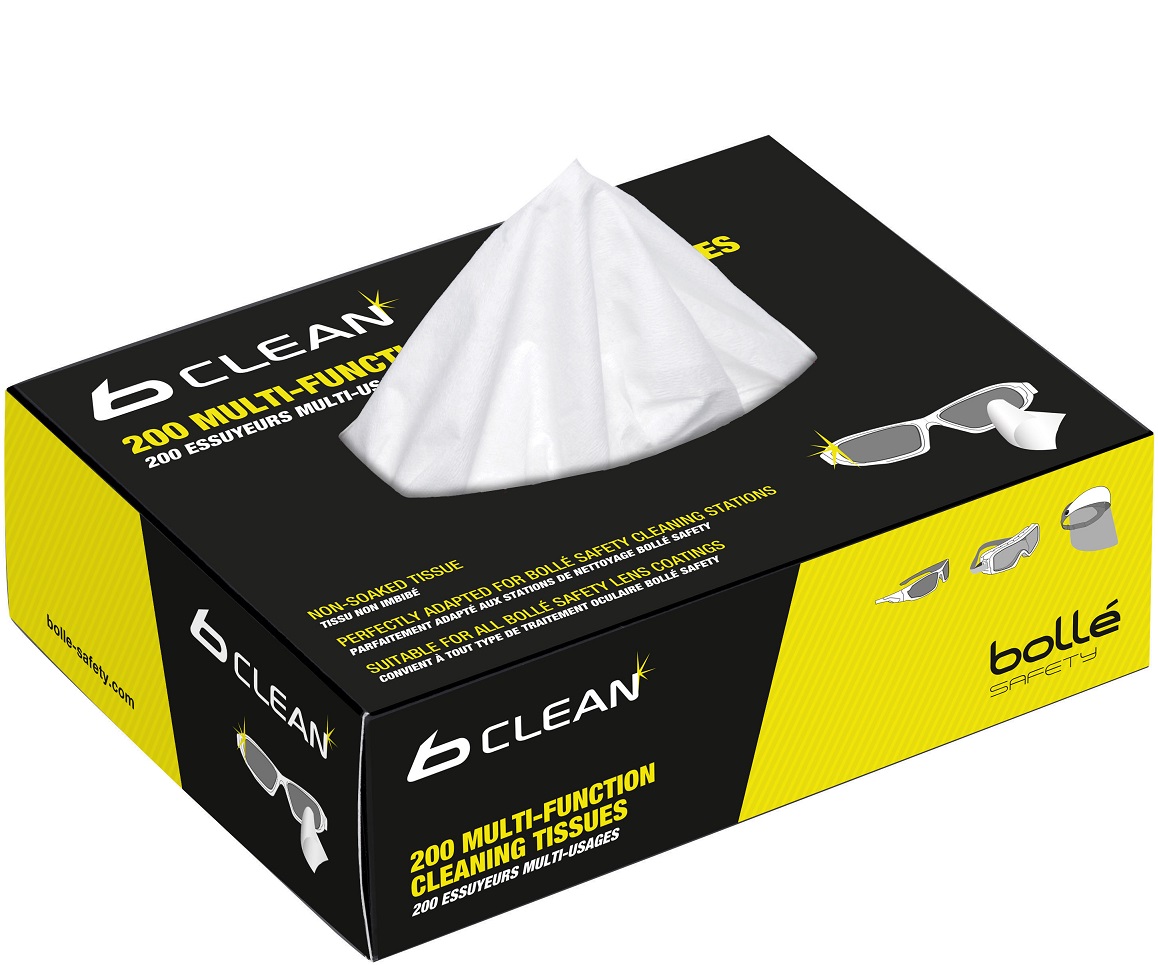 Bollé refill pack with 200 cleaning cloths B-CLEAN B401 PACMPCT