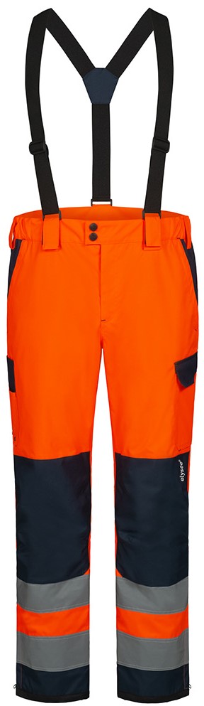 elysee 23717 BJARKI high-visibility trousers fluorescent orange-navy