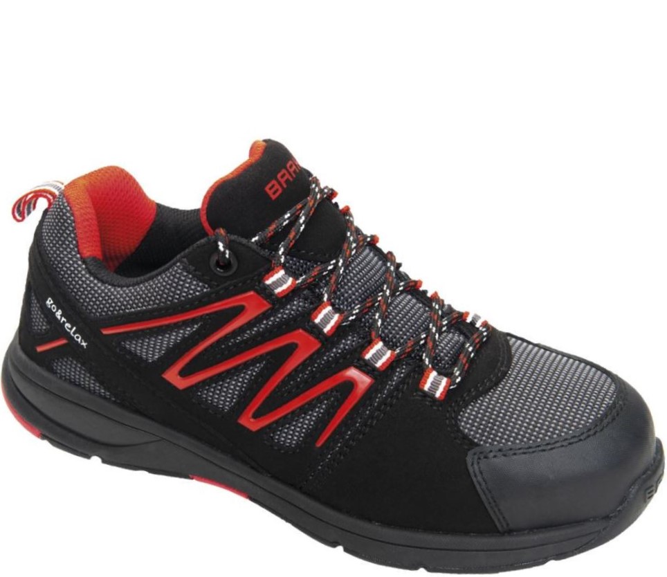 Baak 34232 Svenja ladies' low shoes S1 SRC black-red