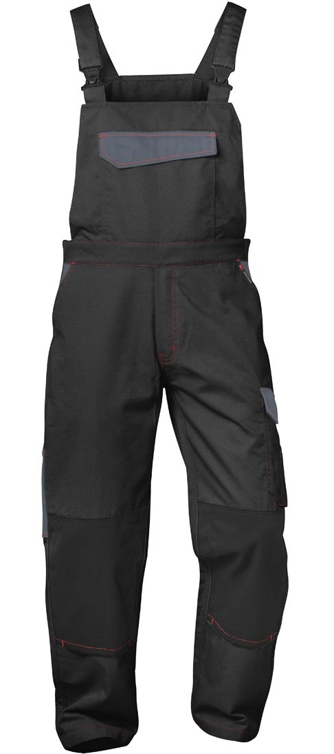 Craftland 22471 Beveren dungarees black-grey