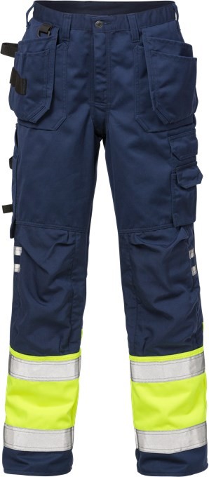 Fristads 100978 High Vis workman pants 2029 PLU with high-visibility protection