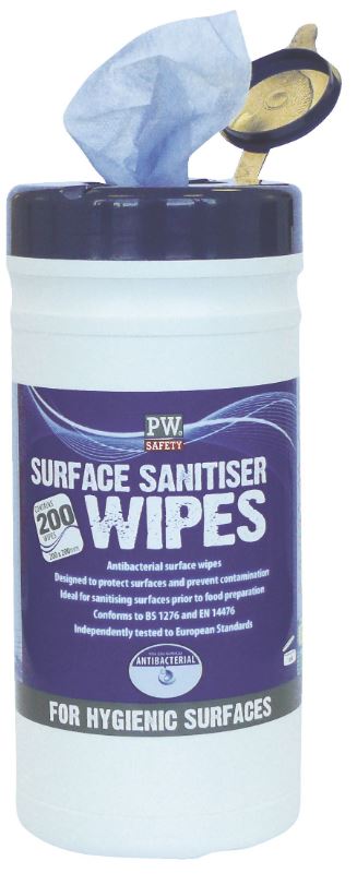 Portwest IW50 Surface disinfection wipes (200 wipes)