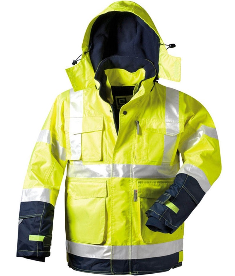 elysee 22706 BENJAMIN 2-in-1 warning protection jacket bright yellow/navy