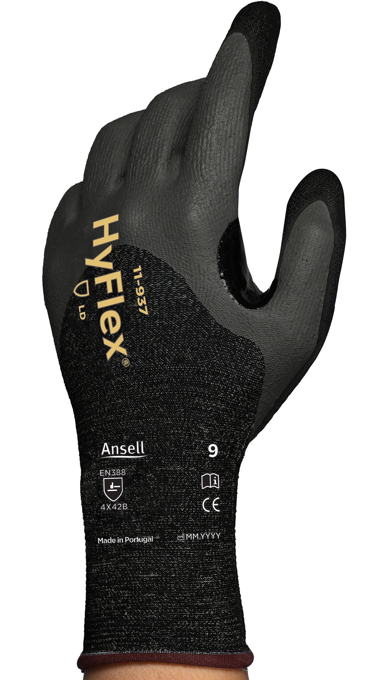 Ansell HyFlex 11-937 Nitrile Foam Cut Protection Gloves Level B