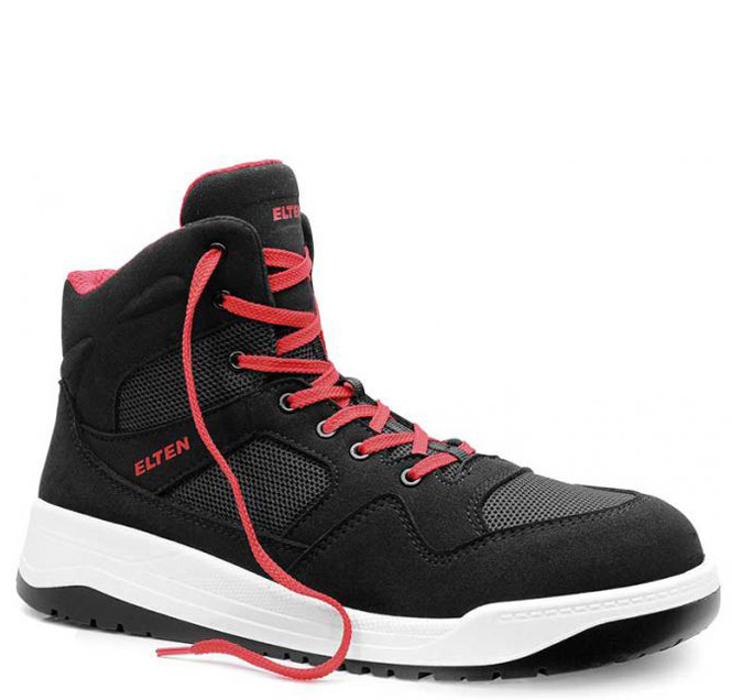 Elten Lakers black Mid 764451 laced boot ESD S1P black