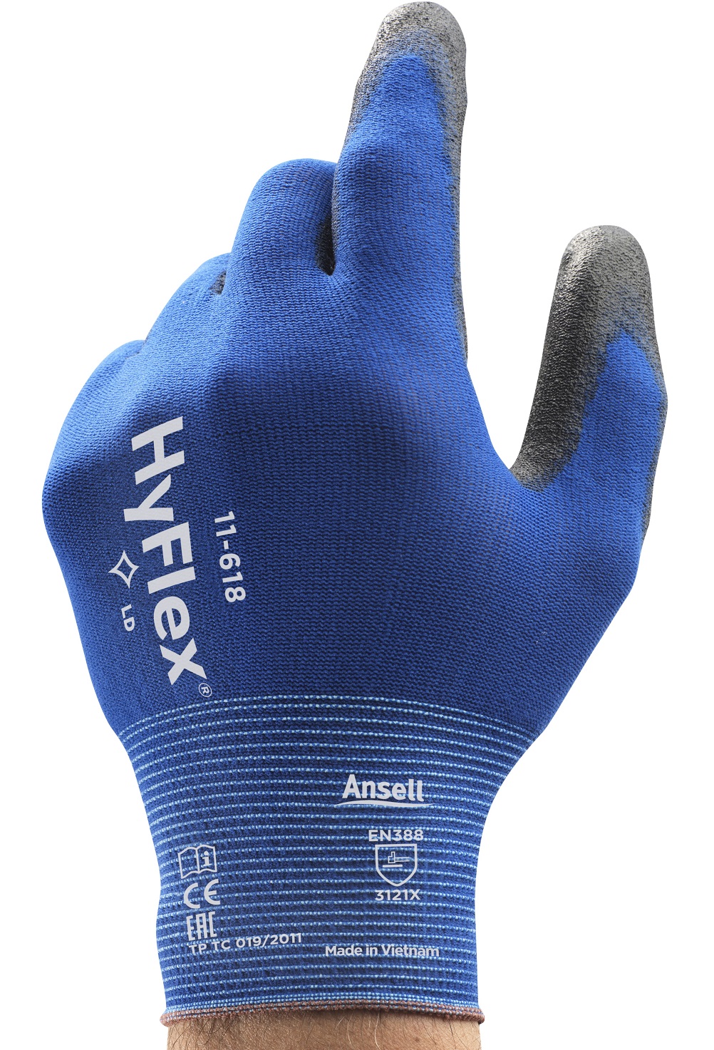 Ansell HyFlex 11-618 Protective gloves with PU coating