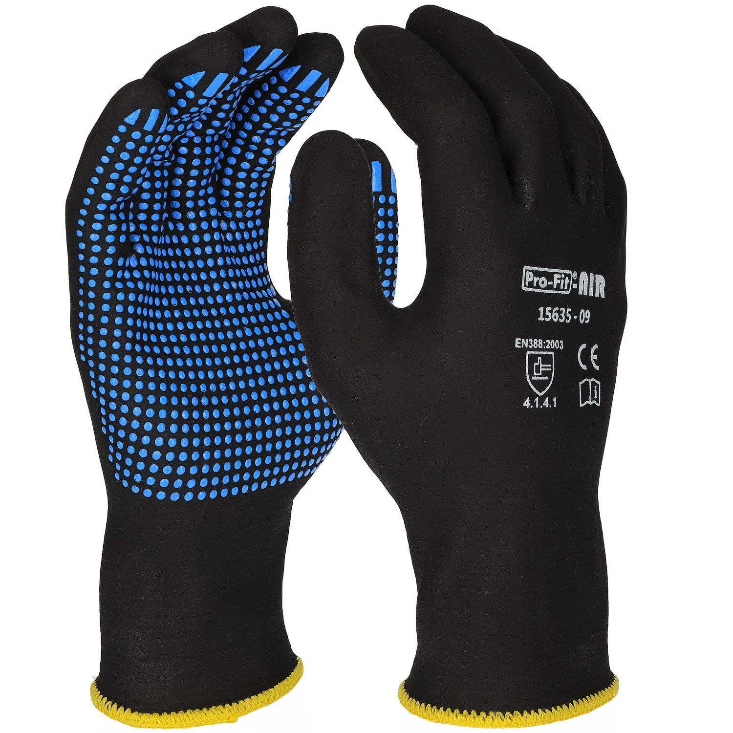 Pro-Fit 15635 AIR NFT Nitrile foam protective gloves with knobs