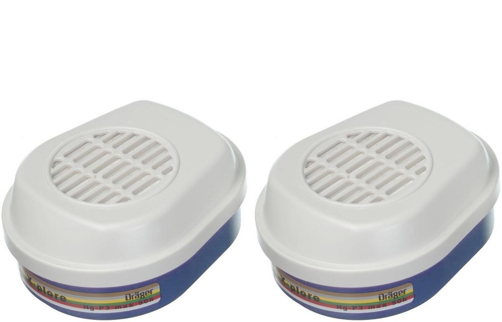 Dräger X-plore bayonet combination filter A1B1E1K1 Hg P3 R D 6738817