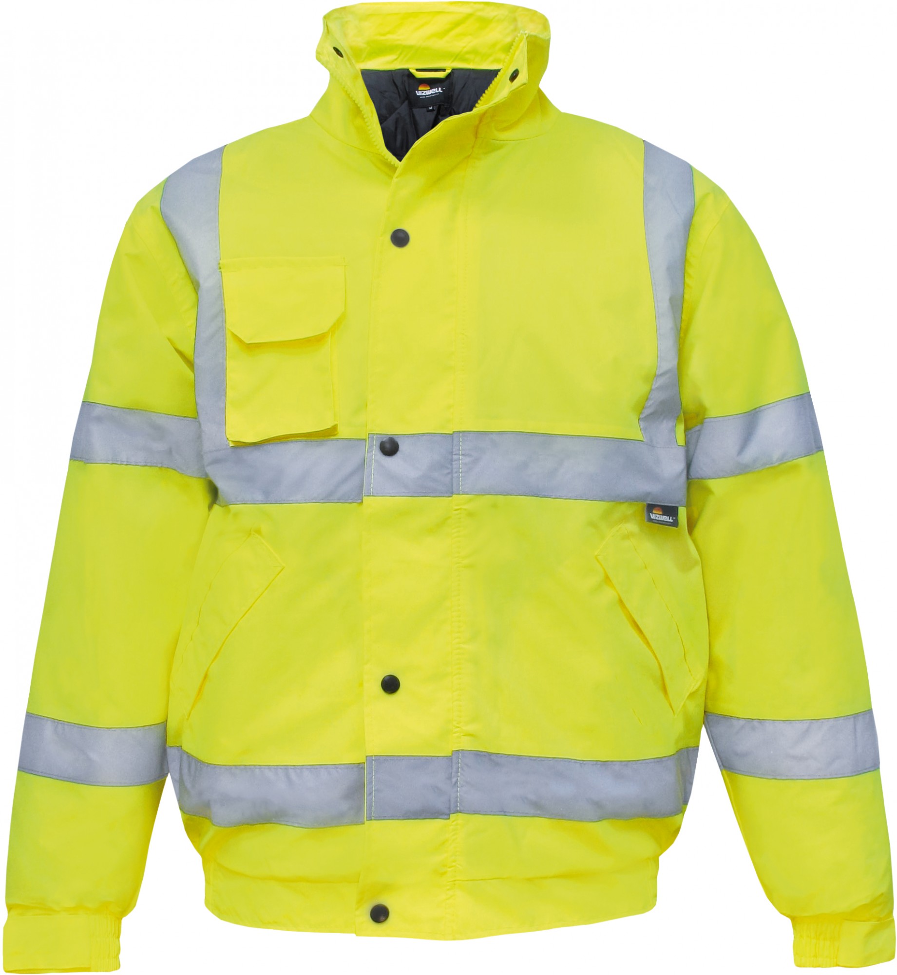 Vizwell VW04Y warning protection pilot jacket light yellow