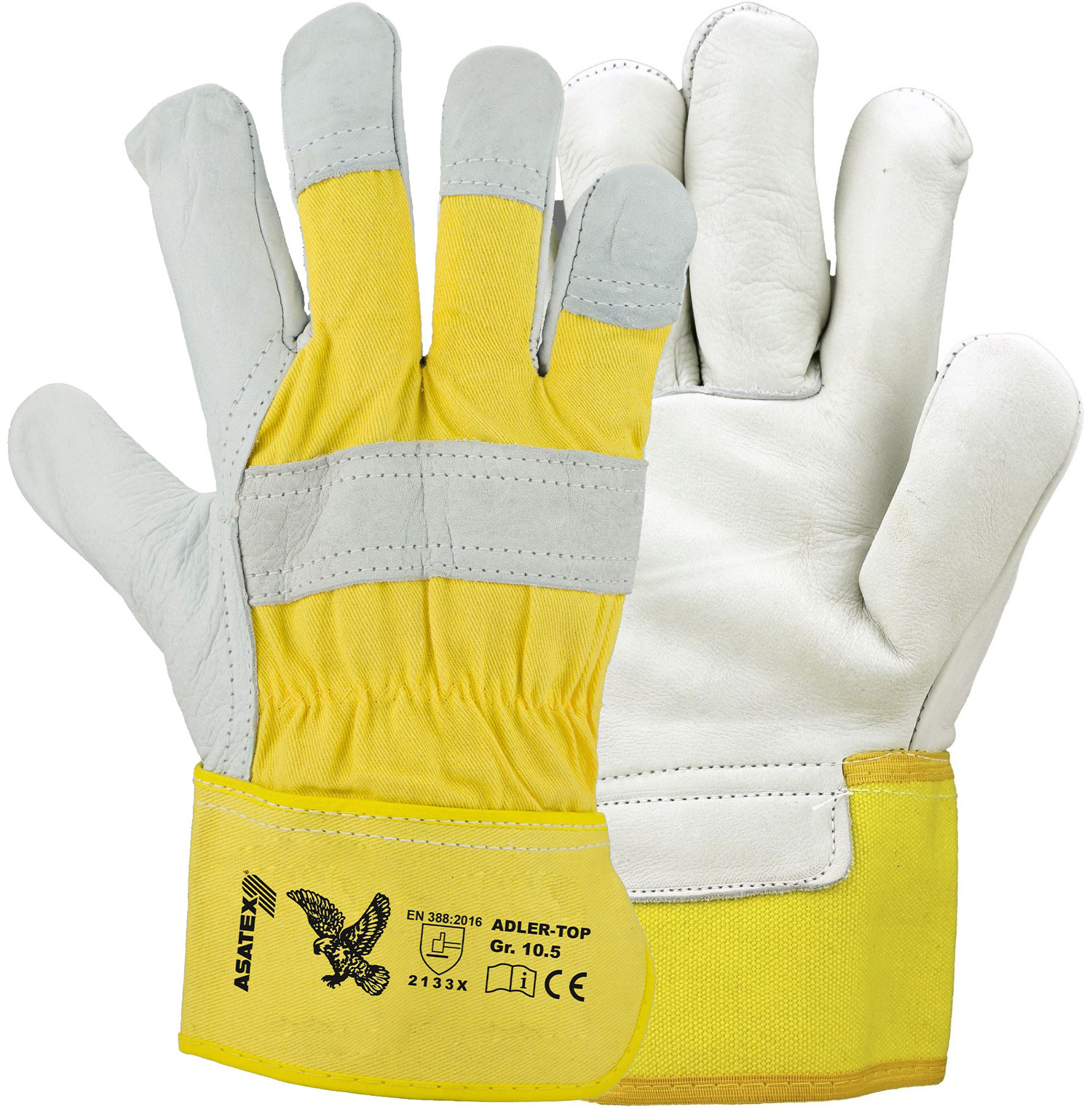 ADLER-TOP cow grain leather protective gloves