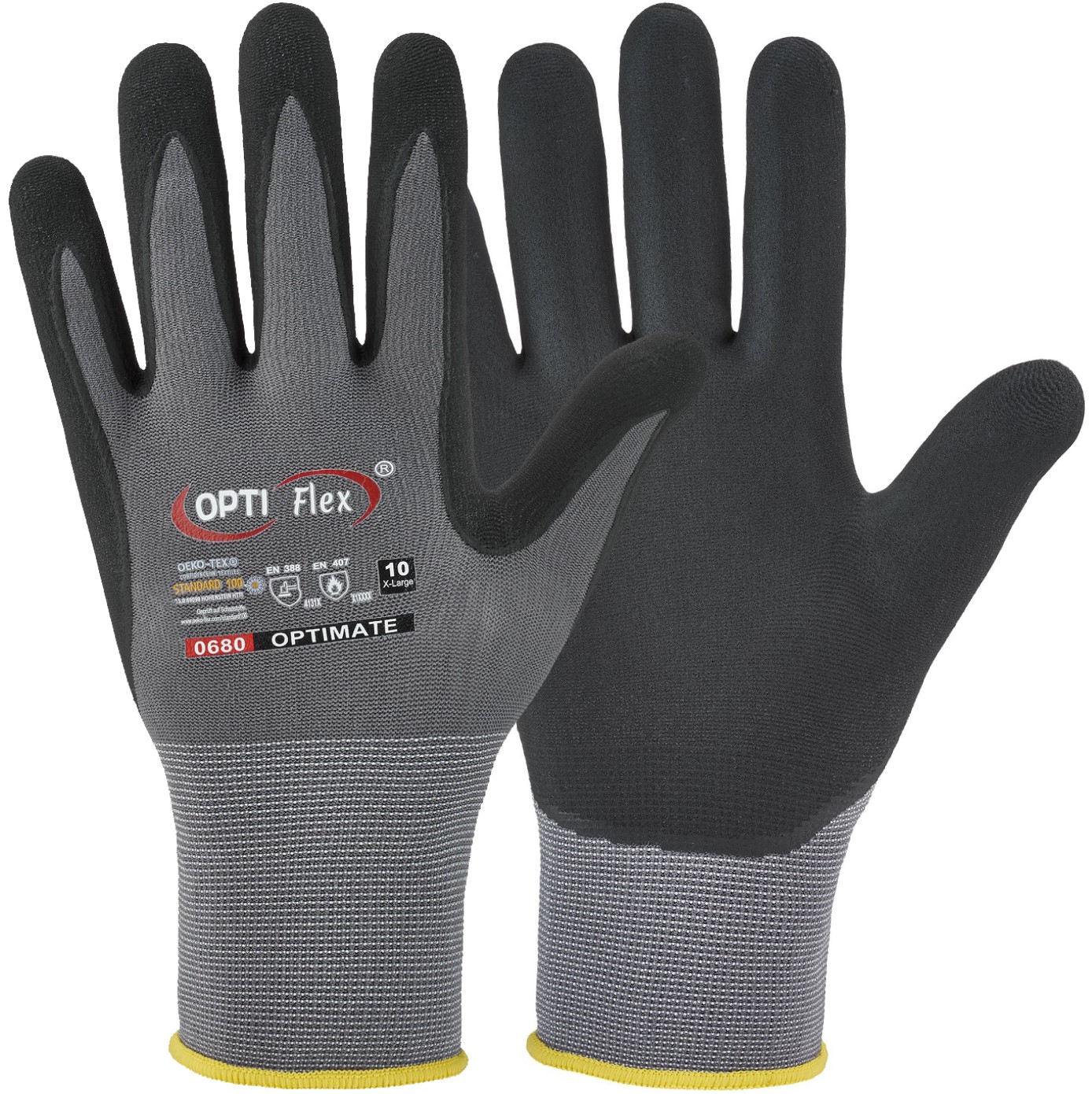 OPTI Flex 0680 Optimate protective gloves nitrile PU