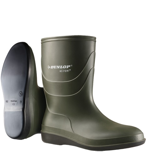 Dunlop Acifort Biosecure Calf Disinfection boot B550631 green